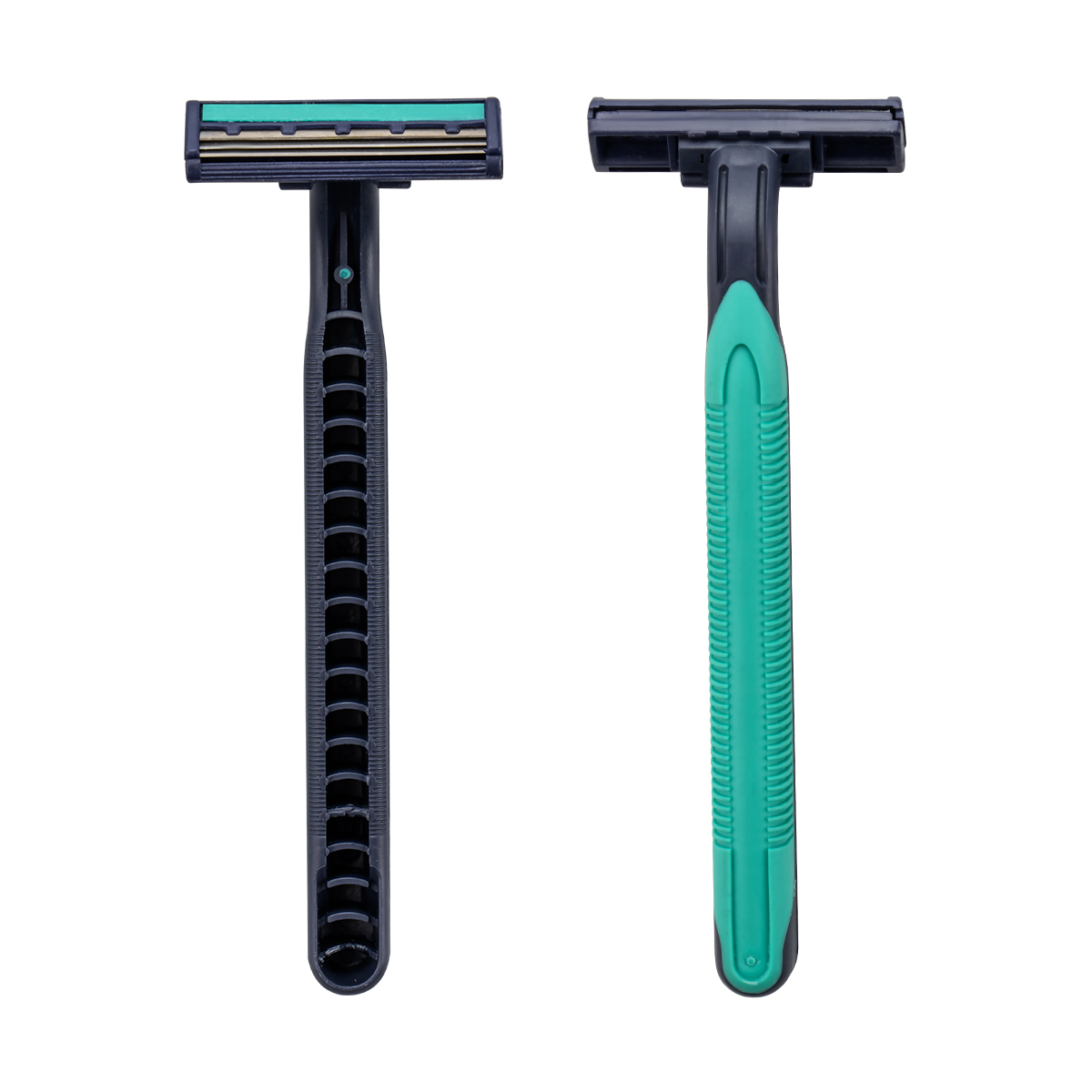 Cx-t24 triple blades men disposable shaving razor na may plastic at goma hawakan